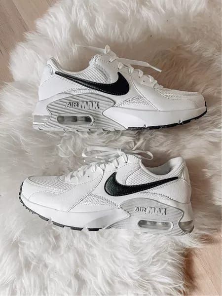 New Nike air max sneakers. I sized up a 1/2 size. Sneakers, white sneakers, Nike, Nike sneakers, air max, fall sneakers, fall shoes, shoes, workout shoes. #LTKshoecrush #LTKfit Air Maxes Outfit Women, Air Max Excee Outfits, Airmax Excee, Nike Air Max Excee Women, Air Max Outfit, Shoe Aesthetic, Air Max Nike, Pink Jordans, Air Max Excee