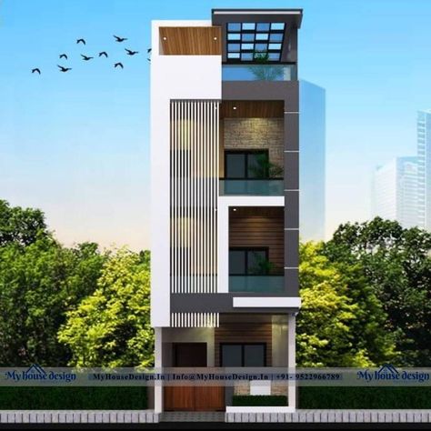 Elevation House, House Structure Design, Architecture Facade, 3d Elevation, 2 Storey House Design, House Outer Design, Small House Elevation, House Roof Design, House Balcony Design