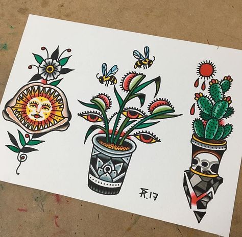 Traditional Tattoo Venus Fly Trap, Venus Fly Trap Traditional Tattoo, American Traditional Venus Fly Trap, Traditional Venus Fly Trap Tattoo, Venus Fly Trap Drawing, Venus Fly Trap Art, Fly Trap Tattoo, Venus Fly Trap Tattoo, American Traditional Art