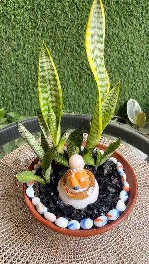 85K views · 17K reactions | Bringing tranquility home with my DIY Buddha Tray Garden💚  🌱LIKe Save Share with plant buddies   ✔️Follow @letskraftify for more  [ miniature garden, bonsai, plants, tray garden, diy project, zen garden, snake plant]  . . . . . . #letskraftify #miniaturegarden #traygarden #gardendecor #snakeplant #zencorner #mygreentreasure #plantsdecor #plantsmakemehappy #bonsai #plantsreel #buddhadecor #explorepage✨ #explore_yourdecor #xplore99x | Shilpi (LetsKraftify) | A.R. Rahman · Dheeme Dheeme Miniature Garden Diy, Plant Buddies, Garden Snake, Miniature Zen Garden, Garden Bonsai, Mini Zen Garden, Miniatures Diy, A R Rahman, Buddha Decor