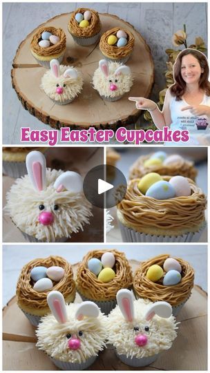 200 reactions · 54 shares | Easy Easter Cupcakes! 🐣 🧁 
I wanted to create some cute Easter cupcakes that would also be easy to make using only one piping tip. Check out all the details in the full length tutorial on my channel. Link to channel in bio.

#buttercream #eastercupcakes #cupcakereels #cupcakevideos #cakereels #cakevideos #easycupcakes #bunnycupcakes #easter #easterbunny #cupcakes #cupcakesofinstagram #buttercreamflowers #pipingskills #piping #pipingflowers #springcake #springcupcakes #cakedecorator #cupcakedecorating #cupcake #wiltoncakes #wilton #wiltontips | Becky Beverly | The Kiboomers · Rockin' Easter Bunny Cute Easter Cupcakes, Easy Easter Cupcakes, Easter Cupcakes Easy, Wilton Tips, Cupcake Videos, Spring Cupcakes, Piping Tip, Piping Flowers, Bunny Cupcakes