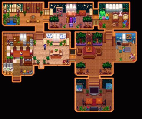 Stardew Farms, Farmhouse Layout, Hayday Farm Design, Stardew Valley Layout, Stardew Valley Tips, Stardew Valley Farms, Valley Game, Stardew Valley Fanart, Minecraft Structures