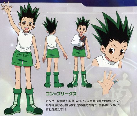 Gon Freecs Gon Hxh Full Body Picture, Gon Outfits Hxh, Gon Reference, Gon Outfits, Heavens Arena, Alternate Outfits, Arena Design, Hisoka Hunter X Hunter, Hunter X Hunter Hisoka