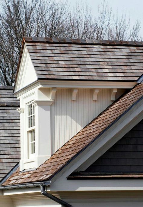 Most beautiful dormer ever!     Is this not perfect? I love every pixel in this digital photo. via Cape Cod House Exterior, Building Details, Cottage Exterior, Dormer Windows, Cape Cod House, Roof Styles, Casa Exterior, Roof Shingles, Architectural Features