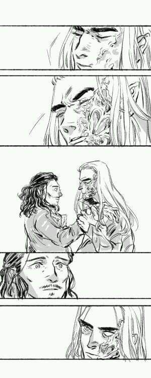 Gimli X Legolas, Bard Hobbit, Legolas And Aragorn, The Hobbit Thranduil, Legolas And Gimli, Legolas And Thranduil, Thranduil, Legolas, Fantasy Movies