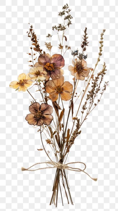 Elegant dried floral bouquet | free image by rawpixel.com / Boom Dried Flower Bunch, Dried Flowers Png, Dried Flowers Design For Scrapbook, Flower Bouquet Rustic, Vintage Flower Bouquet Illustration, Cottagecore Flowers Png, Dried Flowers Transparent Background, Dried Floral Bouquet, Pressed Flower Transparent Png