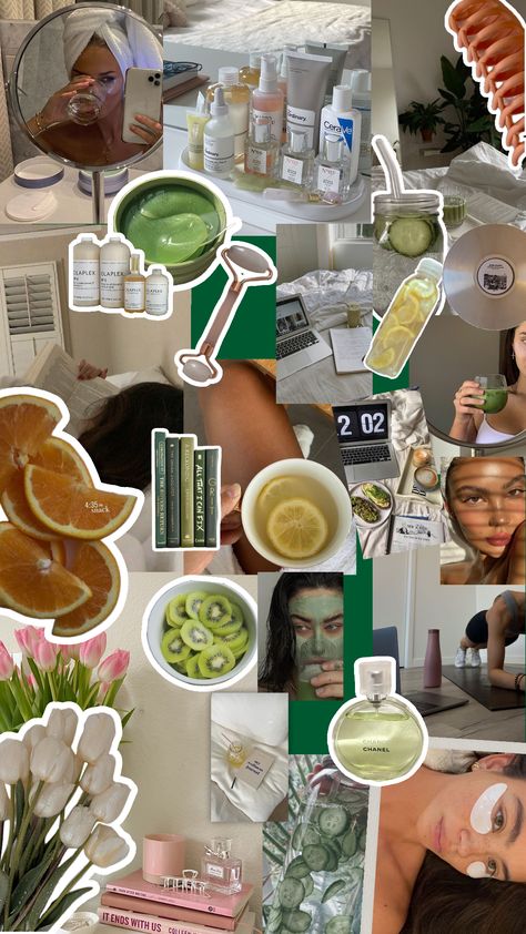 That Girl🌿🤎 #thatgirl #aesthetic #inspo #foryou #collage Health Aesthetic Collage, It Girl Collage, That Girl Collage, Lifestyle Aesthetic Collage, Collage Healthy Lifestyle, Helthy Girl Era Aesthetic, Clean Girl Wallpaper Collage, Vision Board Collage, Diy Skin Care Routine