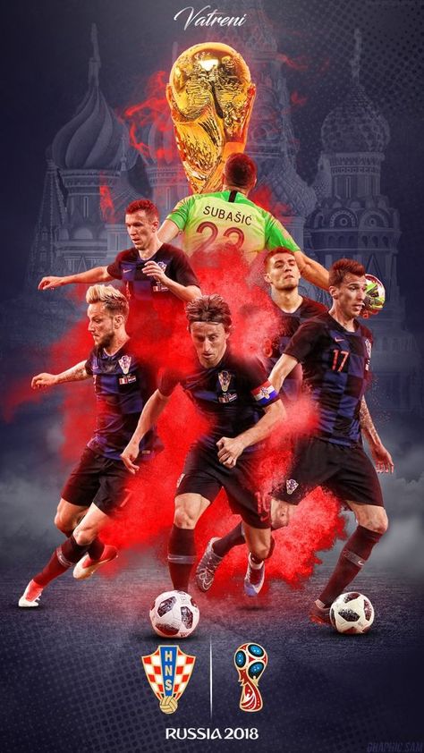 Croatia Wallpaper, European Soccer Players, Soccer Pro, World Cup Teams, World Cup Russia 2018, Football Players Images, Football Illustration, Team Wallpaper, Messi And Ronaldo