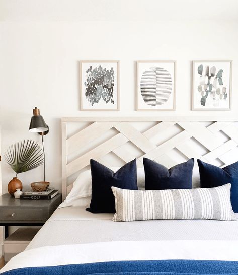 A headboard can change the look of a bedroom in an instant. See the 10 classic and unique headboard ideas that will make the biggest impact. Unique Headboard Ideas, Bed Headboard Ideas, Headboard Plan, Reka Bentuk Bilik Tidur, Headboard Inspiration, Diy Bed Headboard, Simple Headboard, Unique Headboards, Headboard Ideas