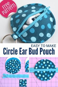 Earbud Holder Diy, Soundproof Headphones, Sewing With Scraps, Earbud Pouch, Quick Projects, Earbud Holder, Best Noise Cancelling Headphones, Ear Bud, Diy Sewing Gifts