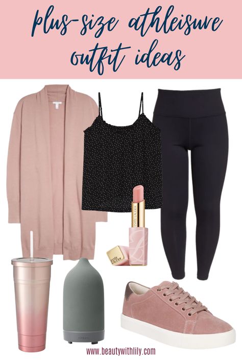 Plus Size Lounge Wear Outfit, Chic Loungewear Outfits, Cute Loungewear Outfits, Womens Athleisure Outfits, Loungewear Ideas, Athleisure Outfit Ideas, Plus Size Athleisure Outfits, Plus Size Athleisure, Outfit Ideas Plus Size