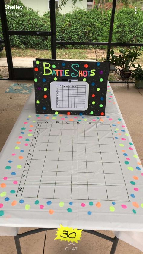 Battle shots battleship birthday party game Diy Battleship Game, Human Battleship Game, Battle Shots, Beer Olympics, Beer Olympic, Battleship Game, Bbq Games, Birthday Party Game, Hen Weekend