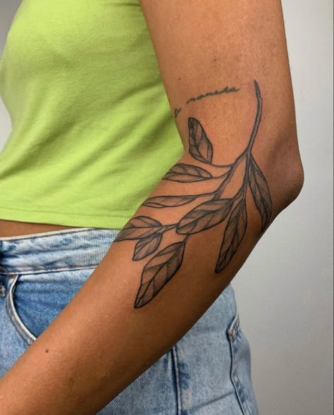 Inner Elbow Tattoos, Tattoo Placement Arm, 42 Tattoo, Bible Tattoos, Traditional Tattoo Designs, Branch Tattoo, Handpoke Tattoo, Elbow Tattoos, Knee Tattoo