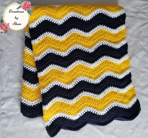 Yellow Blue White Crochet Baby Blanket Afghan Throw - Handmade - 4 Sizes Available - Made to Order - Baby Gift by CreationsbyShan on Etsy Yellow And White Crochet, White Crochet Baby Blanket, Blue White Crochet, Gender Neutral Blanket, Heirloom Baby Blankets, Yellow Throw Blanket, Heirloom Blanket, Blue Baby Blanket, Crochet Blanket Afghan