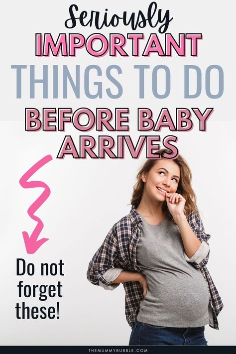 Pre baby checklist for the final trimester of pregnancy. Important things to do before your baby is born! Pre Baby Checklist, To Do Before Baby Arrives, Third Trimester Checklist, Pregnancy Checklist, Baby Registry Checklist, Baby Checklist, Getting Ready For Baby, Fantastic Baby, Baby Sleep Problems