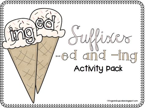 Suffixes -ed and -ing activity pack Suffix Ed, Suffix Activities, Reading Foundational Skills, First Grade Phonics, First Year Teaching, Prefixes And Suffixes, School Slp, Independent Activities, Language Arts Elementary