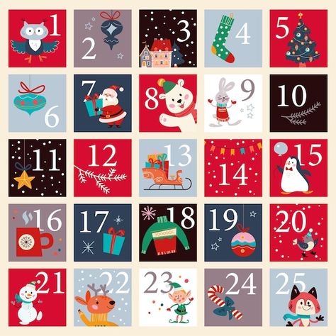 Advent Calendar Numbers, Printable Advent Calendar, Poster Christmas, Xmas Elf, Holiday Countdown, Advent Calenders, Christmas December, Christmas Calendar, Diy Advent Calendar