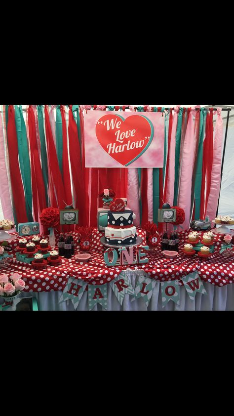 " I Love Lucy Party" Birthday Party Ideas | Photo 1 of 13 | Catch My Party I Love Lucy Party, Lucy Birthday, Grandmas Birthday, Birthday Blast, I Love Lucy Show, 1950s Party, Harry Potter Baby Shower, 50 Birthday, Retro Housewife