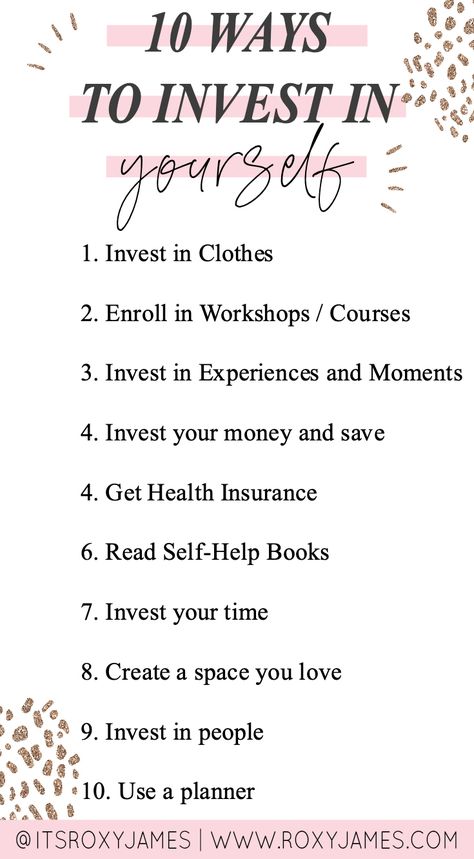 How To Invest In Myself, Investing In Yourself, Create Your Dream Life, Invest In Yourself, Math Help, Planner Tips, Delta Zeta, Negative People, Book Things