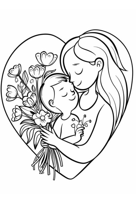 Explore a collection of complimentary Mother's Day Coloring Pages that are sure to bring joy to all moms! These delightful designs are ideal for toddlers and young children to color as a heartfelt gift for their mother. Express creativity and love through coloring this Mother's Day! Nursery Prints Free, Polar Bear Coloring Page, Polar Bear Color, Hot Cowboy, Contrast Images, Free Easter Coloring Pages, Mom Coloring Pages, Mothers Day Coloring Pages, Coloring Printables