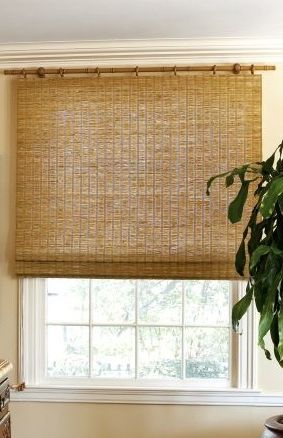 Natural Woven Flat Fold Shades Matchstick Blinds, Natural Blinds, Blinds For Windows Living Rooms, Beautiful Blinds, Best Blinds, Bamboo Curtains, Blinds Design, Kitchen Blinds, Bamboo Blinds