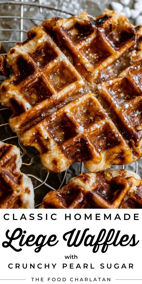 Brioche Waffles Recipe, Crunchy Waffles, Waffle Popsicle, Types Of Waffles, Belgium Waffles Recipe, Waffles For Dinner, Best Waffles, Crispy Waffles, Crunchy Waffle Recipe