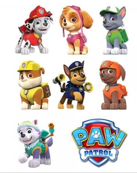 Paw Patrol Printables Free Prints, Paw Patrol Printables Free, Paw Patrol Birthday Cake Boys, Imprimibles Paw Patrol, Paw Patrol Printables, Animated Emojis, Ryder Paw Patrol, Paw Patrol Birthday Cake, Everest Paw Patrol