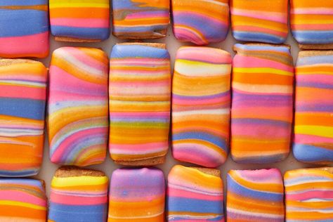 Technicolor Cookies   Recipe - NYT Cooking Technicolor Cookies, Poured Icing, Cookies 2023, Nyt Recipes, Christmas Cookie Party, Savory Baking, Cookie Stand, Coloured Icing, Cookie Boxes