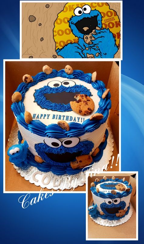 Cookie Monster Sheet Cake, Cookie Monster Cake Ideas, Cookie Monster Cake Pops, Cookie Monster Birthday Cake, Cookie Monster Baby Shower Cake, Cookie Monster Smash Cake, Cookie Monster 2nd Birthday Boy, Cookie Monster 1st Birthday Cake, Cookie Monster Treats