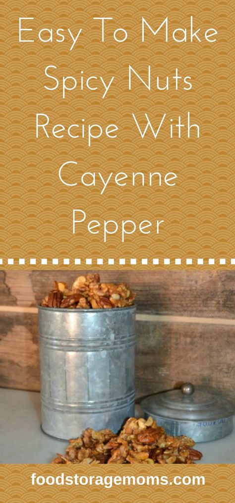 Recipes With Cayenne Pepper, Spicy Nuts Recipe, Spicy Pecans Recipe, Spicy Nuts, Roasted Pecans, Pecan Nuts, Nut Recipes, Roasted Nuts, Pecan Recipes