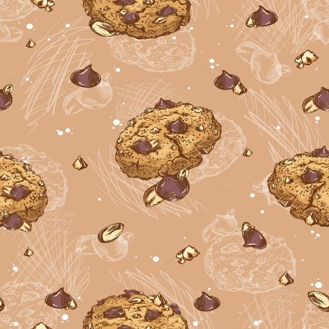 Cookies Background Design, Wallpaper Cookies Backgrounds, Cookie Background, Cookies Background, Wallpaper Chocolate, Cookies Wallpaper, Cookie Wallpaper, Xmas Snow Globe, Chocolate Wallpaper