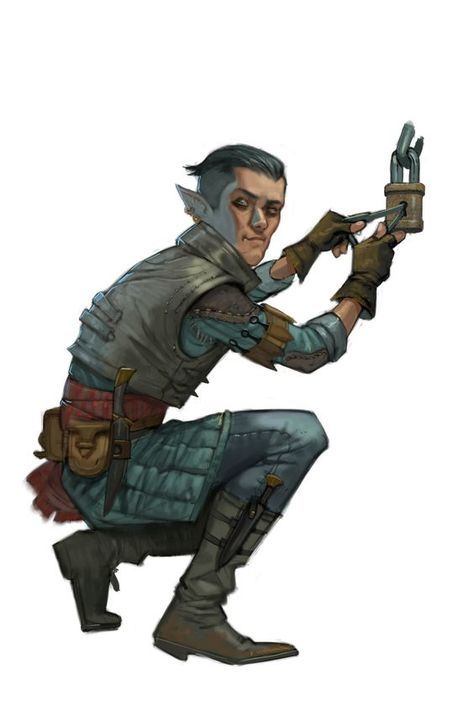 Rogue Fantasy, Picking Locks, D D Rogue, Rpg Wallpaper, Thief Character, Elf Rogue, Rogue Character, Half Orc, Pathfinder Character