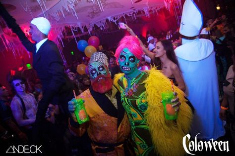 Party-goers are seen at Coloween 2015 at The Curtis Hotel in downtown Denver. Denver Museums, Denver Zoo, Denver Botanic Gardens, 21 And Over, 90s Halloween, Halloween Events, Nature Museum, Downtown Denver, Costume Contest