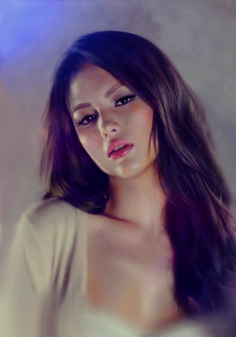 z- by SoulOfDavid - Ellen Adarna- Tilted Head Ellen Adarna, Tilted Head, Head Reference, Don Pedro, Realistic Paintings, Female Portraits, Girls Illustration, Portrait Illustration, Digital Portrait