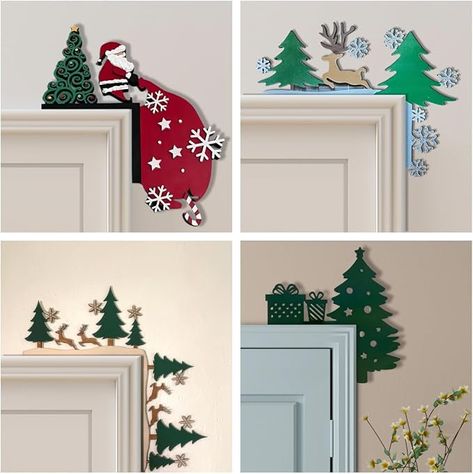 Amazon.com: 2024 Christmas Door Topper Holiday Home Decor Funny Snowman Santa Claus Top Door Frame Corner Sign Decorations, Windows Walls DIY Craft for Christmas Party Ornament (Snowman 2) : Home & Kitchen Christmas Door Frame Decorations, Christmas Door Frame Decor, Funny Snowman, Christmas Door Decorations, Holiday Home Decor, Christmas Door, Door Frame, Frame Decor, Diy Wall