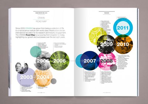 Crann Annual Report (2011) – 100 Archive Coffee Table Book Design, Annual Report Layout, Data Flow, Report Layout, Annual Report Covers, Data Visualization Design, Page Layout Design, Annual Report Design, Data Design