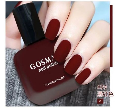 I just added a new item to eBay, Stunning Deep Red Fashion Color Long Lasting Quick Dry Matte Nail Lacquer! #eBay #eBaySeller https://ebay.us/qkS6kK Nail Polish Black, Red Matte Nails, Quick Dry Nail Polish, Pop Jewelry, Dry Nails Quick, Maroon Nails, Powder Nail Polish, Matte Nail Polish, Matte Nail