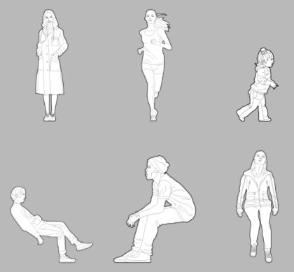 Human Scale, 3d Architect, Human Sketch, People Cutout, People Png, Human Figure Sketches, Architecture People, Human Figures, Interior Sketch