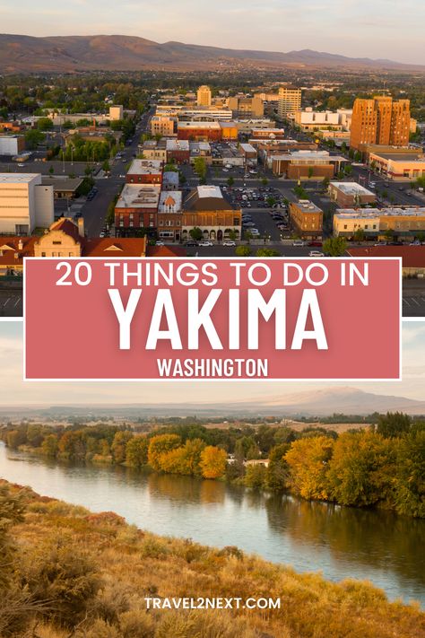 In Yakima, you can explore local wineries, visit the Yakima Valley Museum, hike in the surrounding mountains, and enjoy outdoor activities like fishing and boating on the Yakima River #Yakima #Travel #Explore #WineTasting Yakima Washington, Yakima Valley, Canada Travel Guide, Mount Rainier National Park, Rainier National Park, Tropical Beaches, Scenic Byway, Ski Area, Countries Around The World