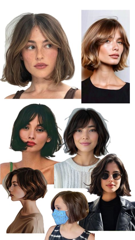 Short Hair Winter Outfits, Carre Haircut, Short Hair Winter, Brown Shoulder Length Hair, Hair And Glasses, Formal Hairstyles For Short Hair, Hair Winter, Corte Bob, Short Hairstyles For Thick Hair