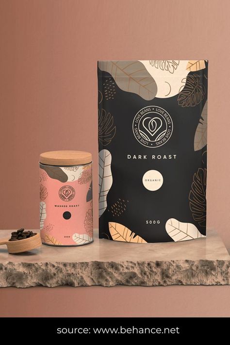 Coffee Powder Packaging, Luxury Coffee Packaging, Coffee Packaging Design Branding, Coffee Box Packaging, Coffee Packaging Ideas, Coffee Label Design, Visual Identity Design Branding, Tea Box Design, Coffee Packaging Design