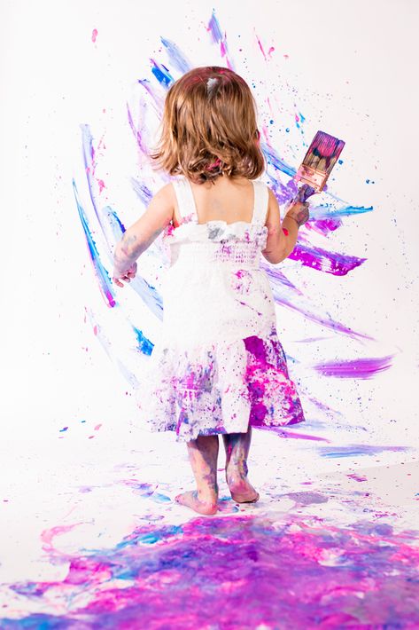 Paint Photoshoot, Painter Photography, D Photo, Colorful Photos, Toddler Painting, Toddler Photoshoot, Holi Photo, Mia 3, Richmond Virginia