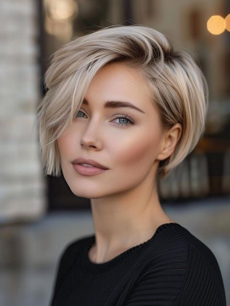 Short Layers Curtain Bangs Short Hair, Short Gair Cut, Pixie Haircut For Straight Thick Hair, Short Asymmetrical Bob Hairstyles, Short Pixy Hairstyles For Women, Gisele Bundchen Short Hair, Short Blonde Haircuts Pixie, Very Short Blonde Hairstyles, Mom Short Hairstyles