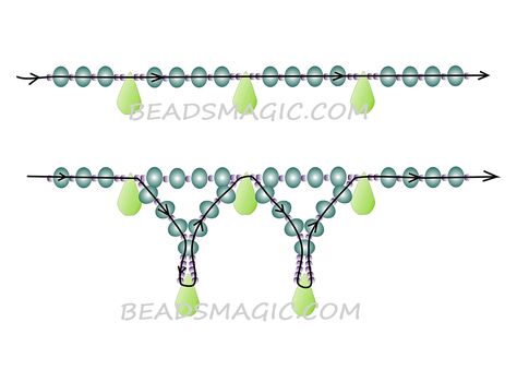 Seed Bead Tutorials, Loom Jewelry, Bead Projects, Beading Patterns Free, Seed Bead Patterns, Bead Weaving Patterns, Necklace Patterns, Seed Bead Tutorial, Necklaces And Bracelets