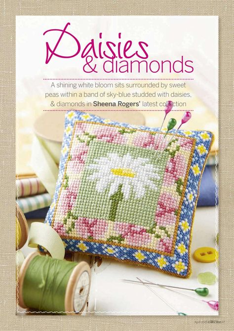 Cross Stitch Collection April 2015 UK : Free Download, Borrow, and Streaming : Internet Archive Rose Cross Stitch Pattern, Cross Stitch Cushion, Pin Cushions Patterns, Stitch Collection, Cross Stitch Collection, Needle Book, Cross Stitch Rose, Chart Design, Cross Stitch Flowers