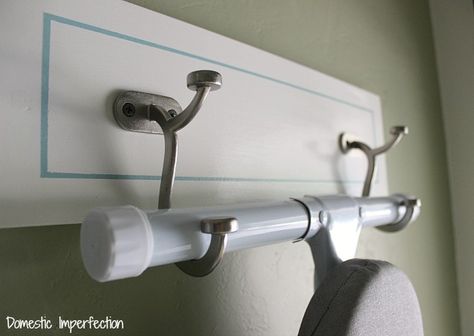 Diy Ironing Board, Ironing Board Holder, Small Laundry Room, Small Laundry, Laundry Room Storage, Laundry Mud Room, Laundry Room Organization, Ironing Board, Room Pictures