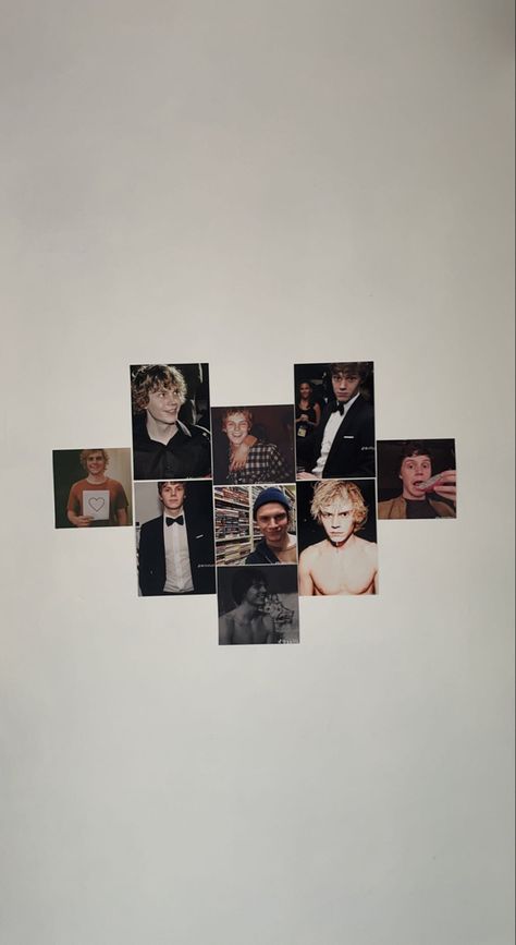 Evan Peters Room Decor, Polaroid Wall Ideas Aesthetic, Polaroid Wall Decor, Polaroid Wall, Instagram Font, Diy Room Decor For Teens, Collage Background, Cozy Room Decor, Aesthetic Vintage