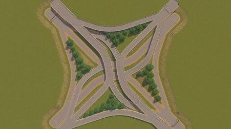 Cities Skylines Intersections, City Skylines Game, City Grid, Cities Skylines, City Layout, City Skylines, City Planning, City Sky, City Design