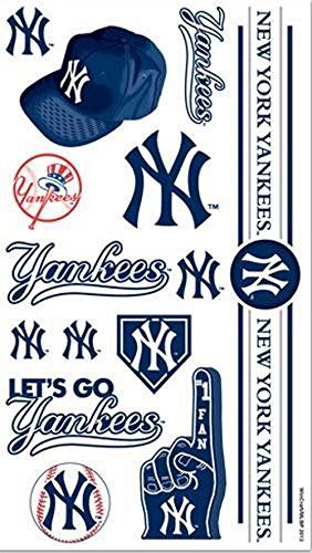 New York Yankees Tattoos * Read more  at the image link.Note:It is affiliate link to Amazon. Go Yankees, Baseball Teams Logo, Sports Games For Kids, Free Cross Stitch Charts, Yankees Fan, Sports Themed Party, Baseball Season, Tattoo Set, Ny Yankees