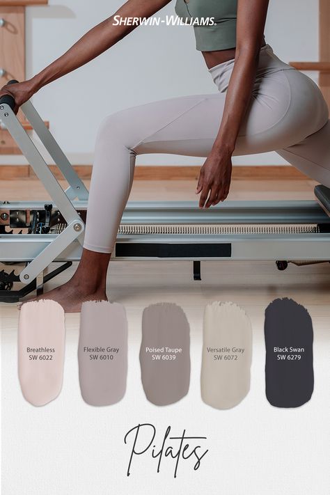 Cozy up with Sherwin-Williams paint colors that match your favorite hobbies, like pilates. To see these colors in your space, tap this pin to order free color chips and we'll mail them to your door. #sherwinwilliams #paint #painting #diy #renovation #colorinspiration #paintinspiration #decor #interiordesign #colorpalette #pilates Spa Paint Colors, Spa Color Palette, Warm Neutral Paint Colors, Spa Colors, Power Moves, Paint Color Inspiration, Sherwin Williams Colors, Neutral Paint Color, Sherwin Williams Paint Colors